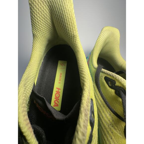 HOKA ONE ONE Rocket X Women’s Size 7B Running Shoes Yellow Blue - Picture 7 of 8